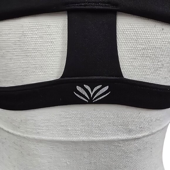 Forever 21 ✦ Black Cutout Sports Bra ✦  Open Racerback Stretch Activewear XS - Picture 7 of 11